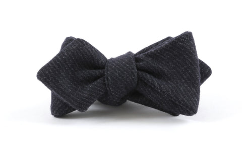 Charcoal, Chalk Stripe Bow Tie