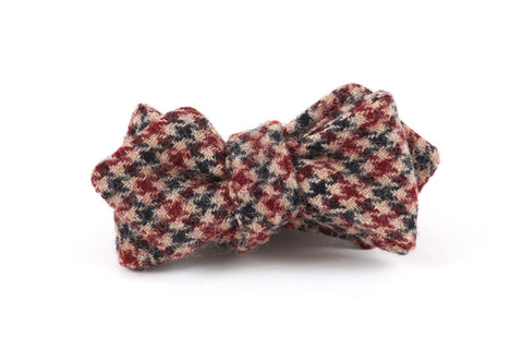 Wool Houndstooth Bow Tie