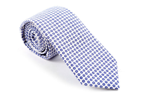 Purple Print Skinny Tie