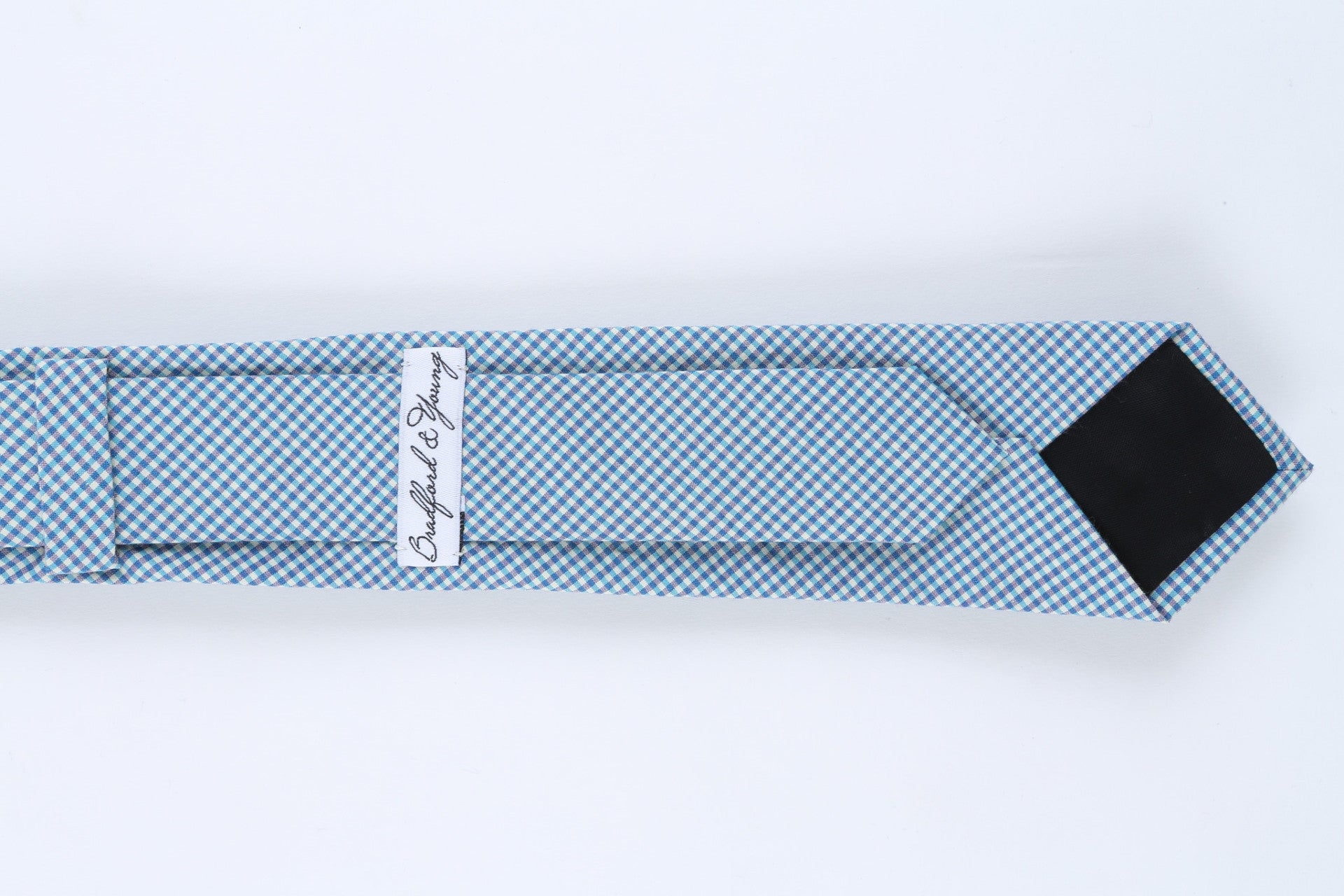 Aqua, Blue Check Skinny Tie