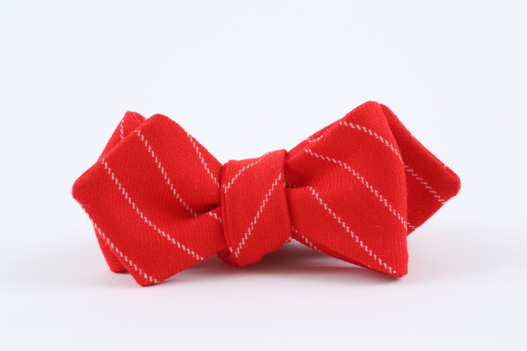 Red,White Stripe Bow Tie