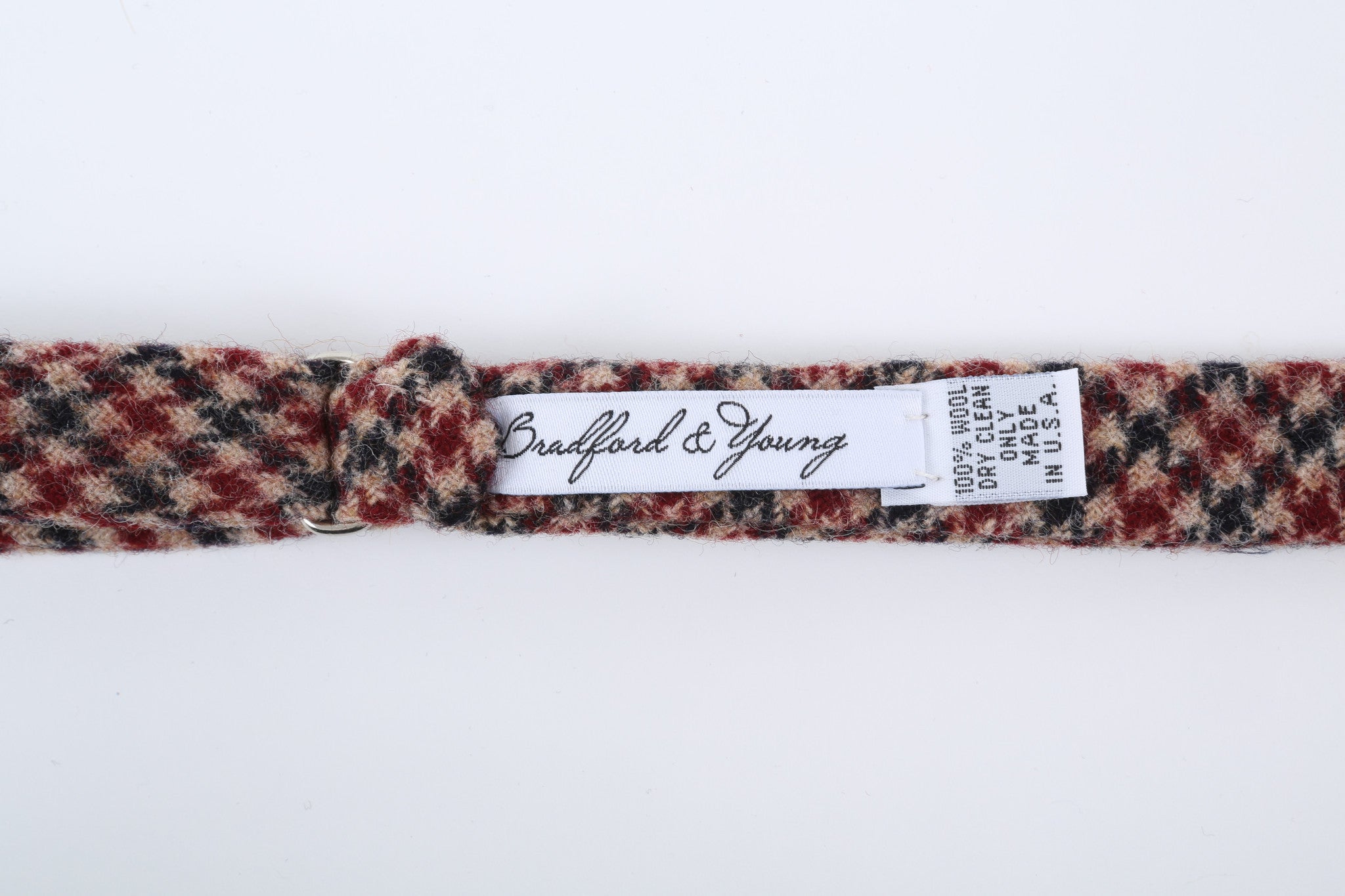 Wool Houndstooth Bow Tie