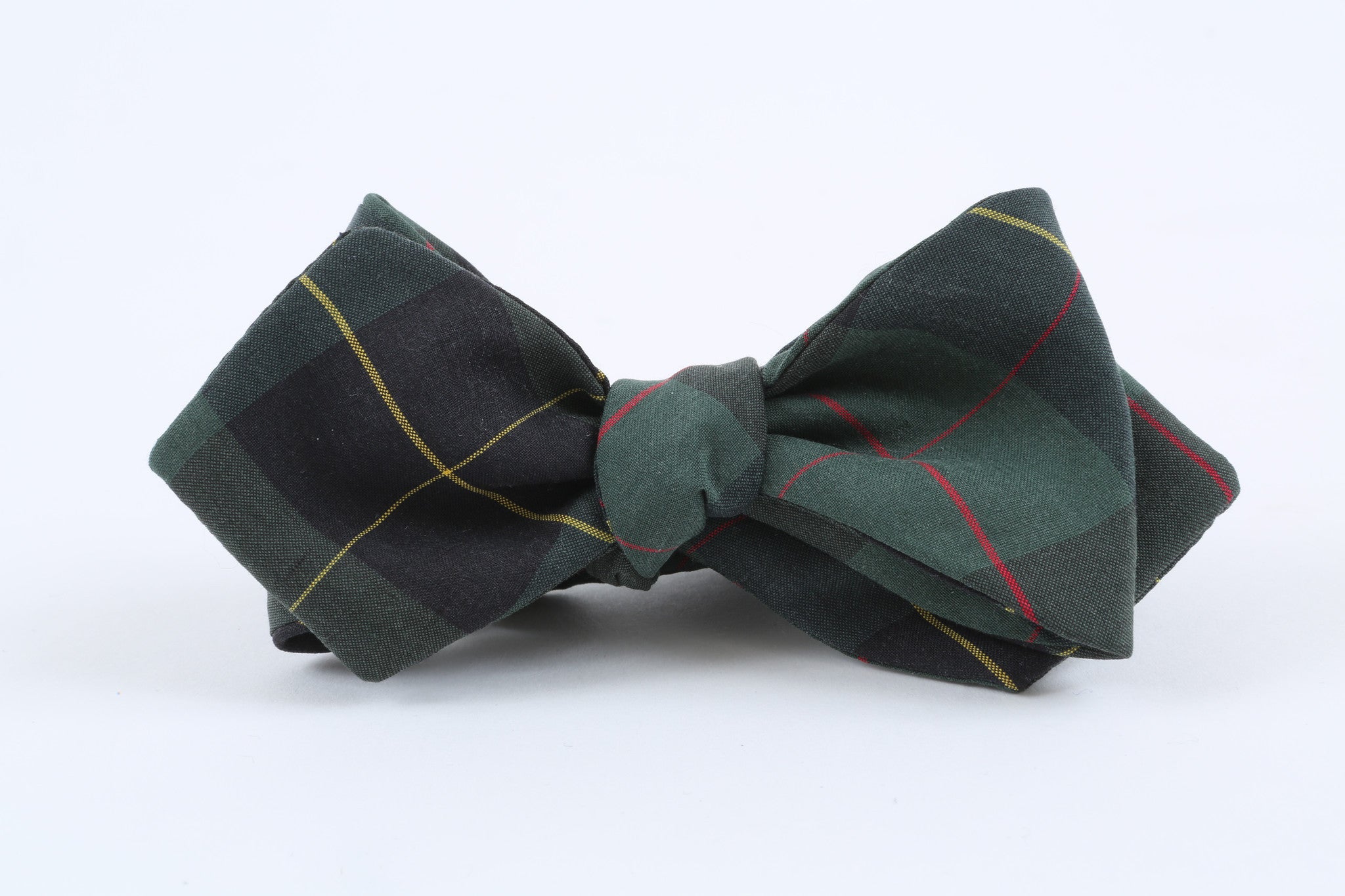 Green School Check Bow Tie