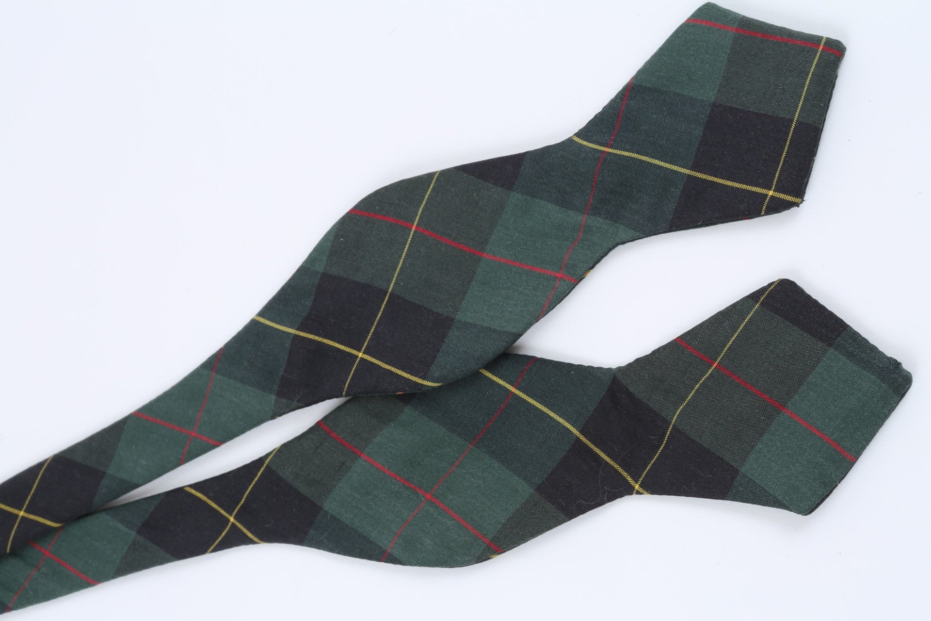 Green School Check Bow Tie