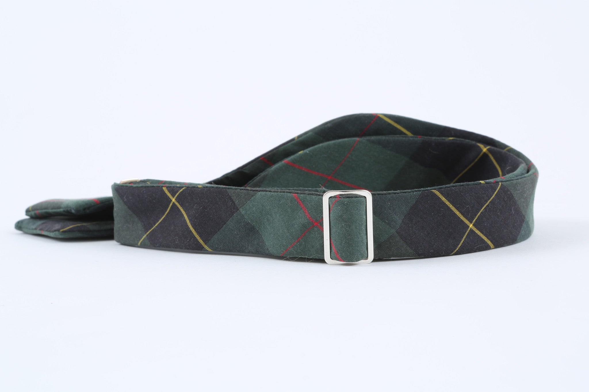 Green School Check Bow Tie