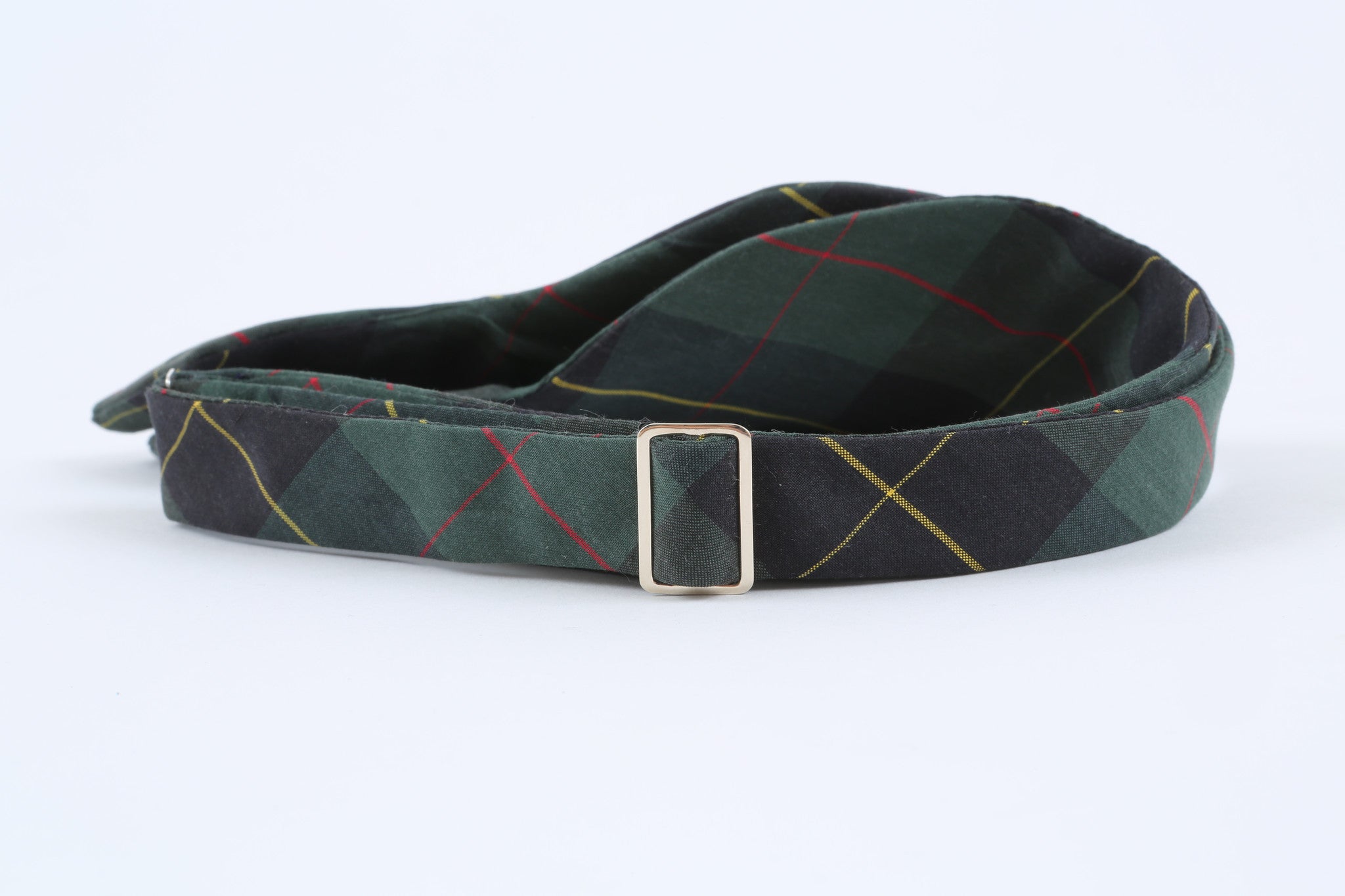 Green School Check Bow Tie