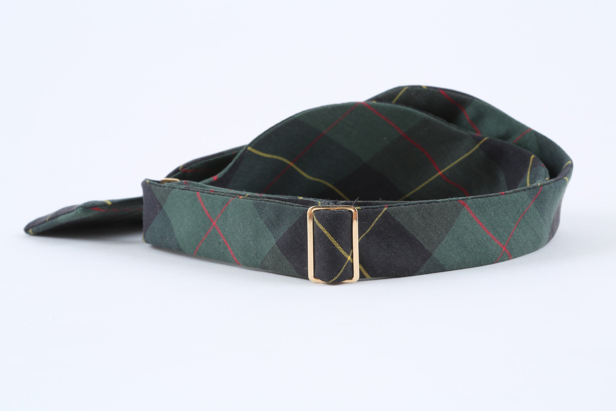 Green School Check Bow Tie