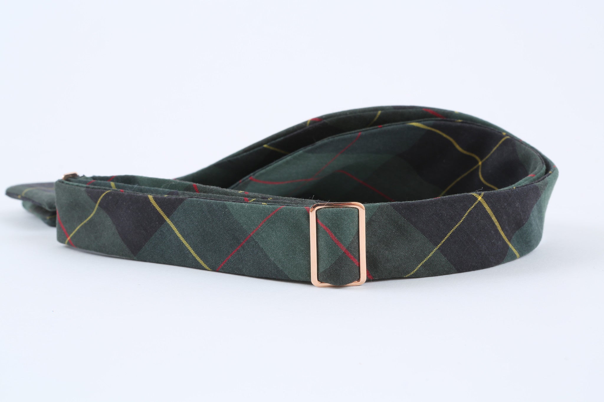 Green School Check Bow Tie