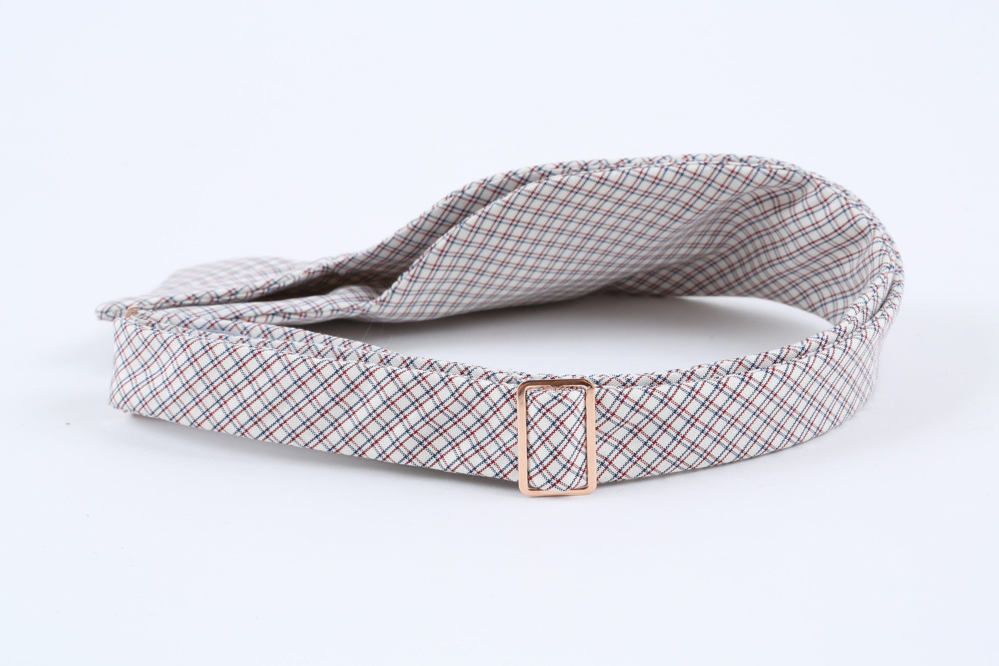 Red, White and Blue Silk Check Bow Tie