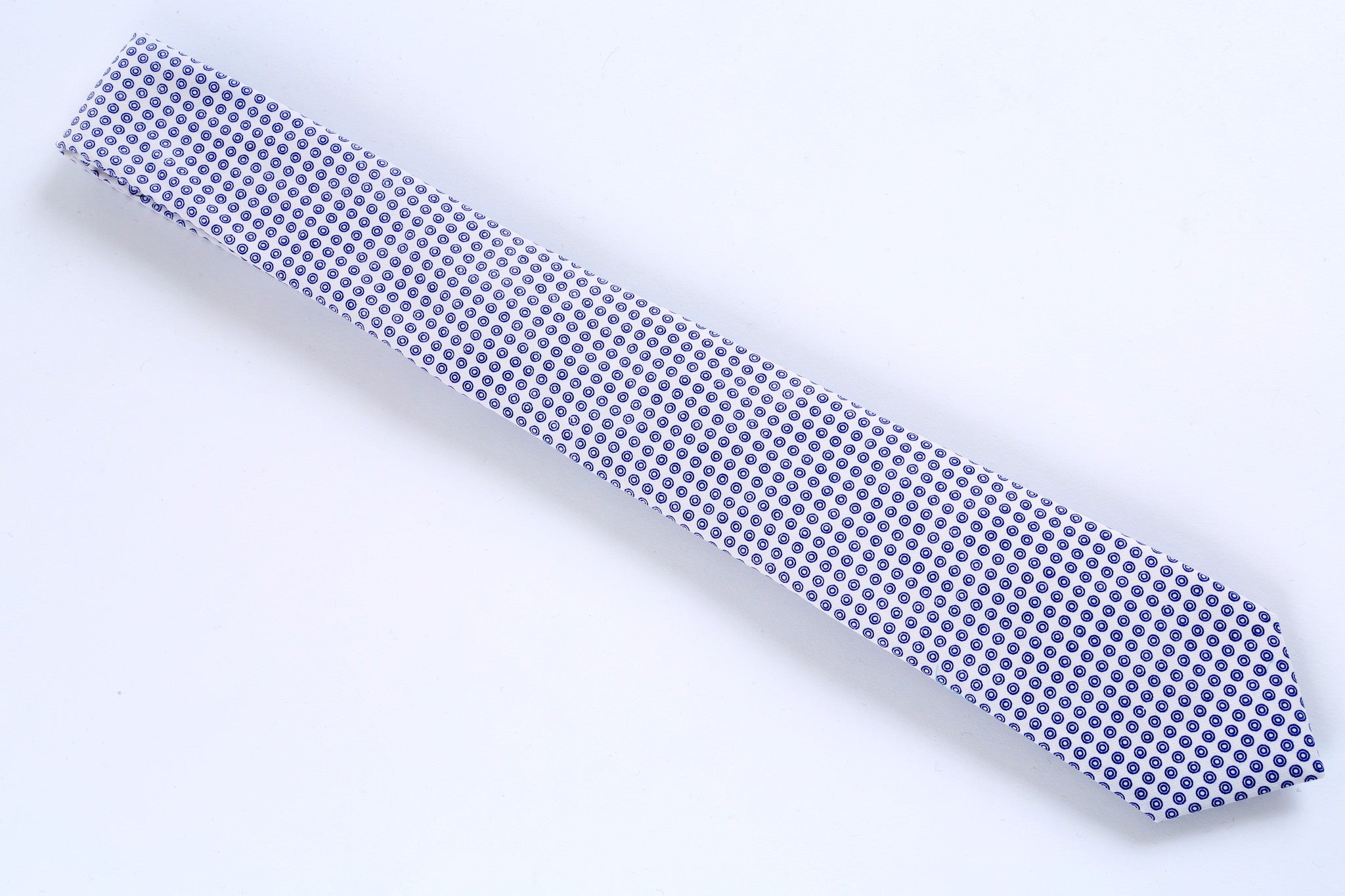 Purple Print Skinny Tie