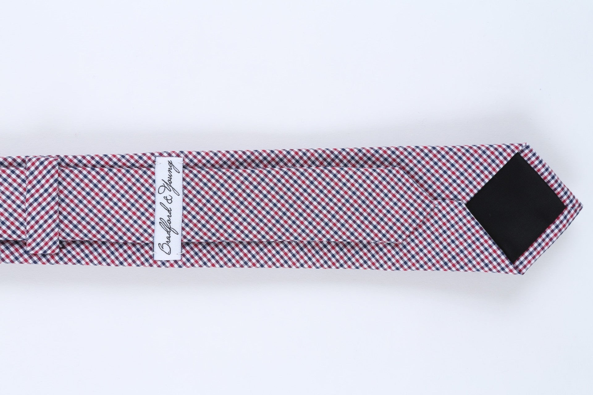 Red, White, and Blue Check Skinny Tie