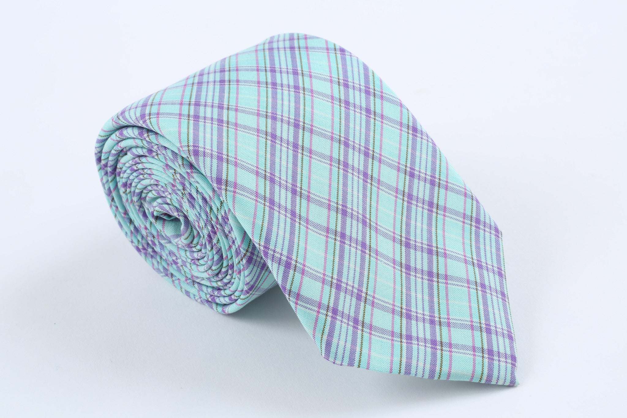 Plaid Skinny Tie