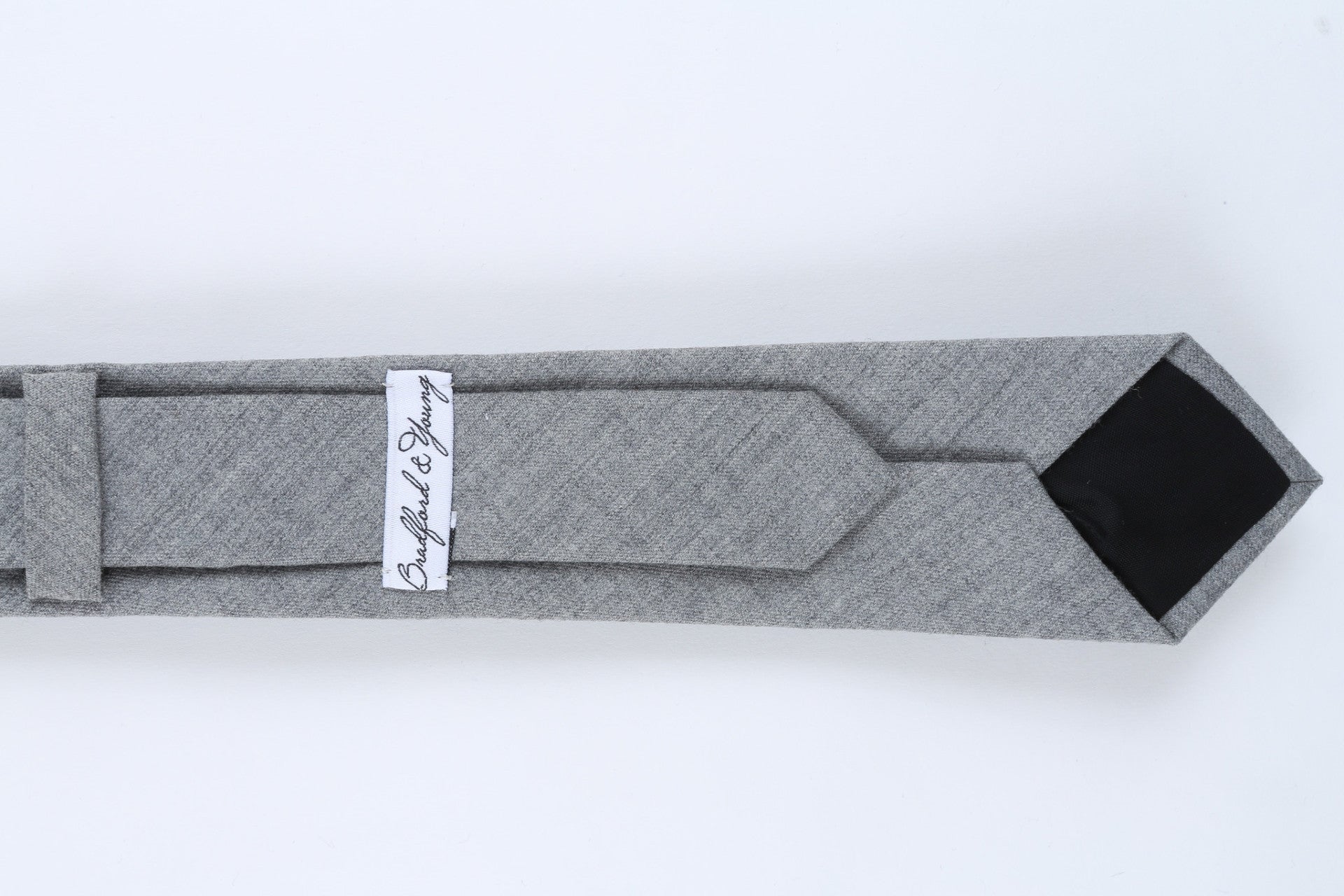 Solid Grey Skinny Tie