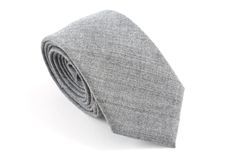 Solid Grey Skinny Tie