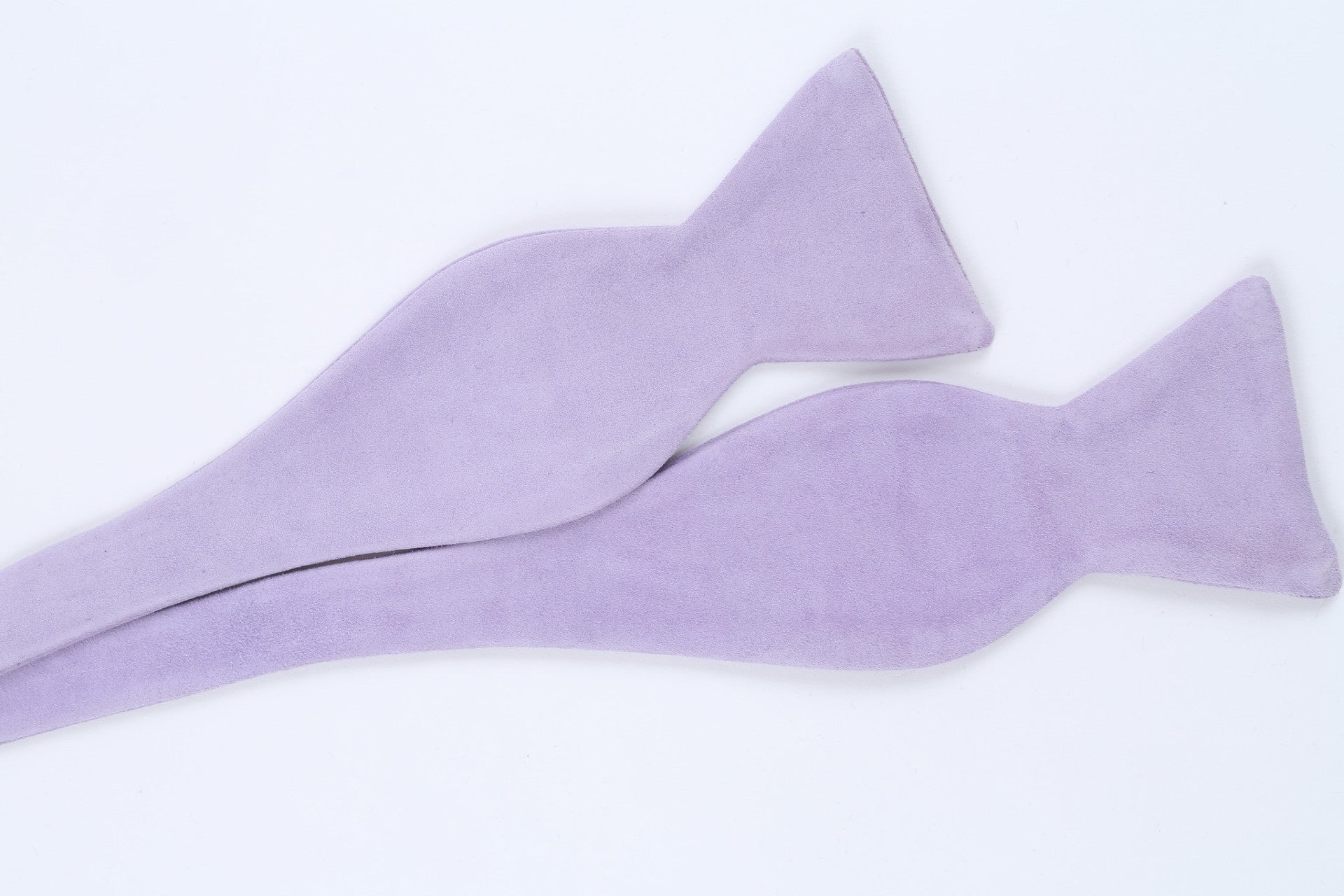 Lavender Suede Bow Tie